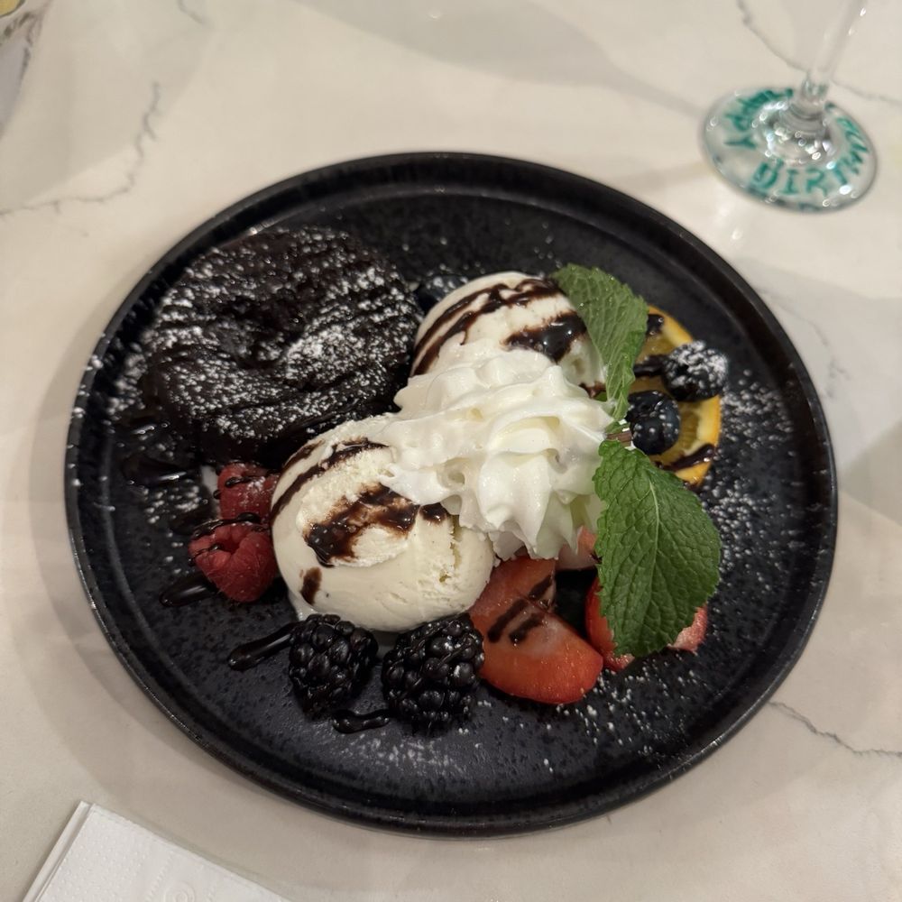 Dok Khao Thai Eatery - Chocolate Lava cake with Vanilla Ice cream - Thai Near Me - Columbia, Maryland