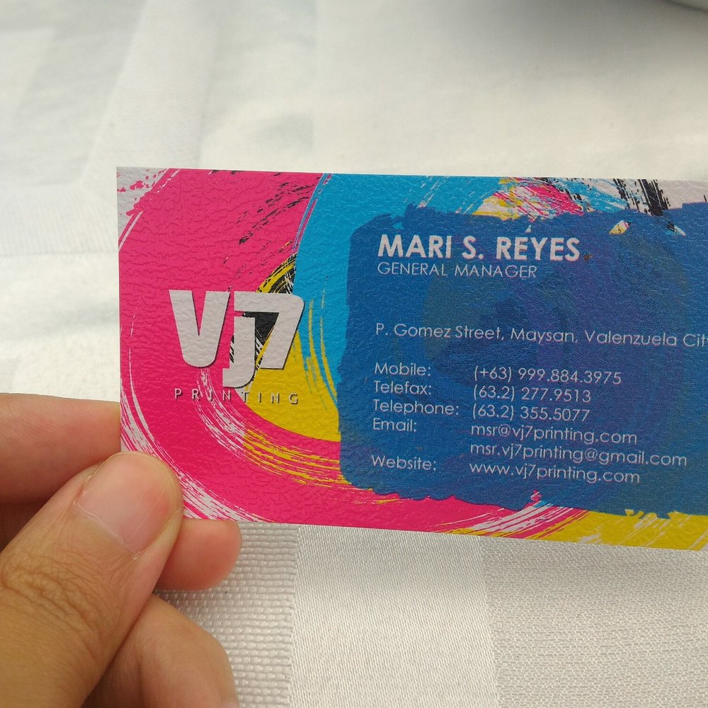 VJ7 Printing - VJ7 Printing Contact Person/Calling Card - Printing Services Near Me - Valenzuela City, NCR
