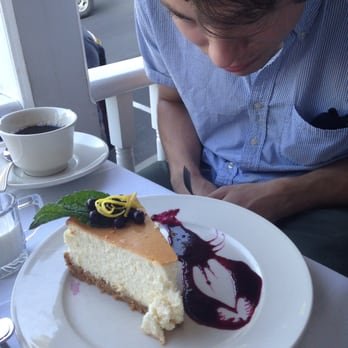 Galyn's - Blueberry cheesecake with a nifty blueberry-sauce lobster - Seafood Near Me - Bar Harbor, Maine Galyn's - Blueberry cheesecake with a nifty blueberry-sauce lobster - Seafood Near Me - Bar Harbor, Maine