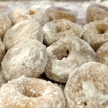 The Mini Donut Company - Powdered donuts. Classic, super-messy-so-pop-the-whole-thing-in-your-mouth donut. - Donuts Near Me - Carlsbad, California