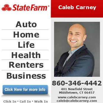 Caleb Carney - State Farm Insurance Agent - Ad powered by: YPC Media - Home & Rental Insurance Near Me - Middletown, Connecticut Caleb Carney - State Farm Insurance Agent - Ad powered by: YPC Media - Home & Rental Insurance Near Me - Middletown, Connecticut