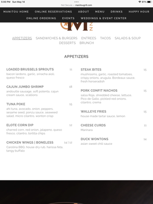 Menu photo 2 Manitou Bar & Kitchen White Bear Lake, MN Menu photo 2 Manitou Bar & Kitchen White Bear Lake, MN
