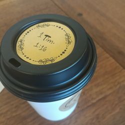 The Gathering Table Coffeehouse - Latte with Bible verse