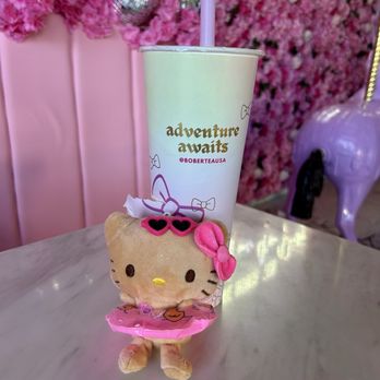 Bober Tea & Coffee - The Signature Milk Tea & Hello Kitty from the Surprise Plush Cup ~ $11.40 - Donuts Near Me - Sacramento, California Bober Tea & Coffee - The Signature Milk Tea & Hello Kitty from the Surprise Plush Cup ~ $11.40 - Donuts Near Me - Sacramento, California