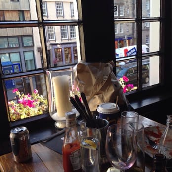 Deacon Brodies Tavern - Looking out of top floor of Decon Brodie's. - Pubs Near Me - Edinburgh, EDH