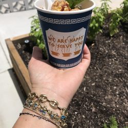 Baba On Central - Greek Yogurt topped with honey and walnuts