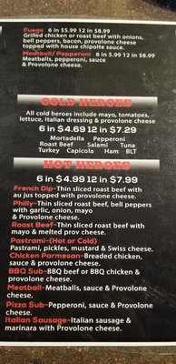 Menu photo 5 My Hero Subs & Pub Phelan, CA Menu photo 5 My Hero Subs & Pub Phelan, CA