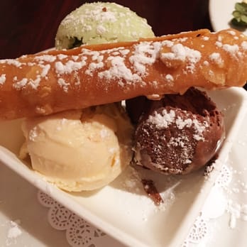 Firefly Tapas Kitchen + Bar - Trio of Gelato (chocolate, vanilla and pistachio) - Tapas/Small Plates Near Me - Las Vegas, Nevada Firefly Tapas Kitchen + Bar - Trio of Gelato (chocolate, vanilla and pistachio) - Tapas/Small Plates Near Me - Las Vegas, Nevada