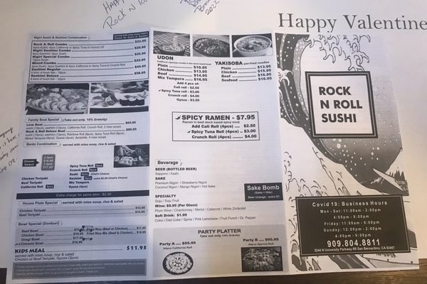 Menu photo 5 Rock N Roll Sushi San Bernardino, CA Menu photo 5 Rock N Roll Sushi San Bernardino, CA