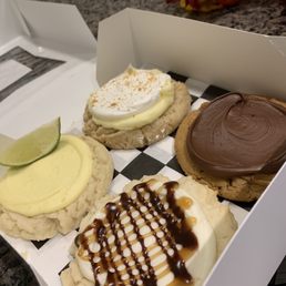 Top to bottom - lemons lime, banana pudding, somoa, and peanut butter Nutella Top to bottom - lemons lime, banana pudding, somoa, and peanut butter Nutella