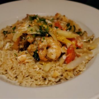 Bobby Van's Grill - Jerk Shrimp Stir Fried Veggies over long grained rice. Full of labor not just heat! - American Near Me - Washington, DC, District of Columbia