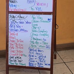 Menu board