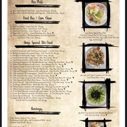 Tuyen’s Asian Bistro - Menu back.
