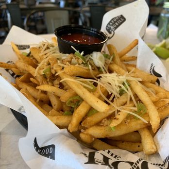 On The Hook - Garlic Parmesan Cajun Fries (Too much going on, I recommend going Cajun OR Garlic Parmesan) - Cajun/Creole Near Me - Brea, California On The Hook - Garlic Parmesan Cajun Fries (Too much going on, I recommend going Cajun OR Garlic Parmesan) - Cajun/Creole Near Me - Brea, California