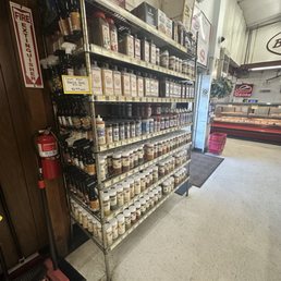Wall of seasonings