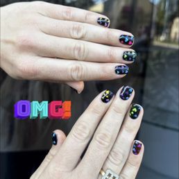 Nails with heart designs