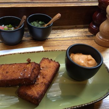 San Telmo - Polenta, corn and basil chips with aioli - Argentine Near Me - Melbourne, VIC
