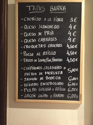 Menu photo 2 La Estrella Luarca, O