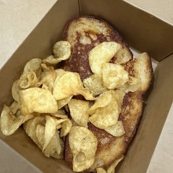 Bukas Cafe - Pimiento grilled cheese and potato jalapeño chips - Coffee & Tea Near Me - Elmhurst, New York Bukas Cafe - Pimiento grilled cheese and potato jalapeño chips - Coffee & Tea Near Me - Elmhurst, New York