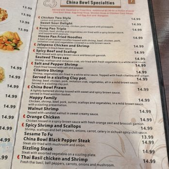China Bowl - Menu October 2026 - Chinese Near Me - Boerne, Texas