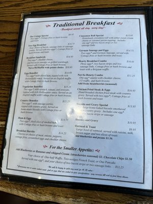 Menu photo 1 Cottage Cafe Spokane Valley, WA Menu photo 1 Cottage Cafe Spokane Valley, WA