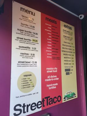 Menu photo 5 Street Taco San Francisco, CA Menu photo 5 Street Taco San Francisco, CA