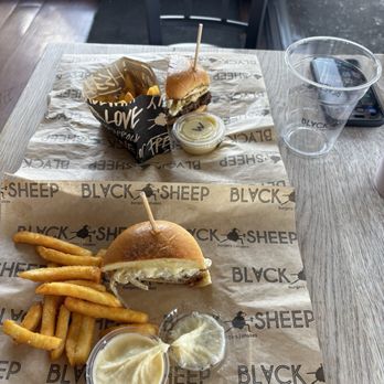 Black Sheep - Burger & fries with aioli - American Near Me - Springfield, Missouri