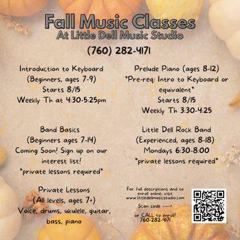 Little Dell Music Studio - Musical Instruments & Teachers Near Me - Fallbrook, California Little Dell Music Studio - Musical Instruments & Teachers Near Me - Fallbrook, California
