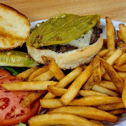 KG's Westside Cafe - Chile relleno burger