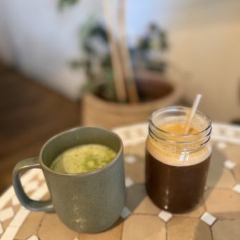 Eat Real Cafe - earl grey matcha and juice - Cafes Near Me - Newhall, California Eat Real Cafe - earl grey matcha and juice - Cafes Near Me - Newhall, California