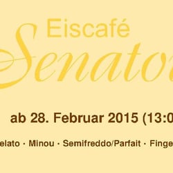Eiscafé Senatore - * Ankündigung zur ERÖFFNUNG der 37. Eissaison *

Ab Samstag, dem 28. Februar 2015 starten wir ab 13:00 Uhr mit Euch :)