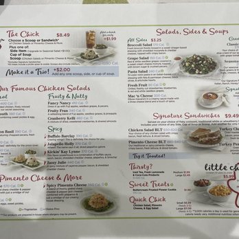 Chicken Salad Chick - Menu - Salad Near Me - Saraland, Alabama