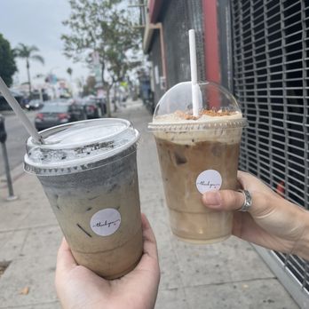 Le Ciel Pink - Black Sesame Cream Latte and Biscoff Latte - Coffee & Tea Near Me - West Hollywood, California Le Ciel Pink - Black Sesame Cream Latte and Biscoff Latte - Coffee & Tea Near Me - West Hollywood, California