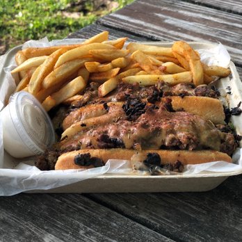 Philly Vegan - Philly Cheesesteak Sliders Sandwich with fries - Vegan Near Me - Richmond, Virginia