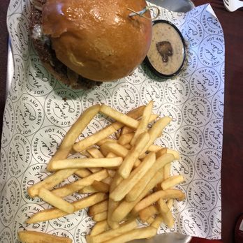 Flip N Dip Burger - Meal deal. , French fries were crunchy and not oily - Halal Near Me - Cypress, Texas Flip N Dip Burger - Meal deal. , French fries were crunchy and not oily - Halal Near Me - Cypress, Texas