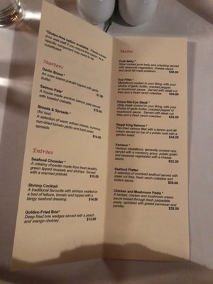 Menu photo 2 Red Stag Restaurant Fairlie, CAN Menu photo 2 Red Stag Restaurant Fairlie, CAN