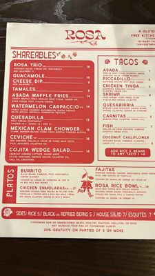 Menu photo 2 Rosa Atlanta, GA Menu photo 2 Rosa Atlanta, GA