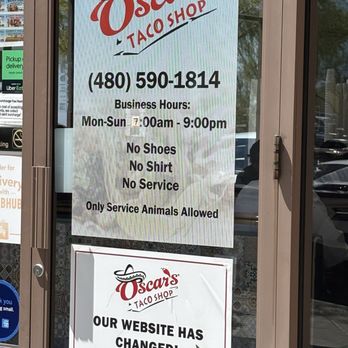 Oscars Taco Shop - Front - Mexican Near Me - Scottsdale, Arizona