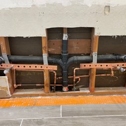 General Drain Experts & Leak Detection INC - New hot and cold lines for each sink and new drain line.