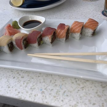 Oceans 234 - Spicy Rainbow roll - New American Near Me - Deerfield Beach, Florida Oceans 234 - Spicy Rainbow roll - New American Near Me - Deerfield Beach, Florida
