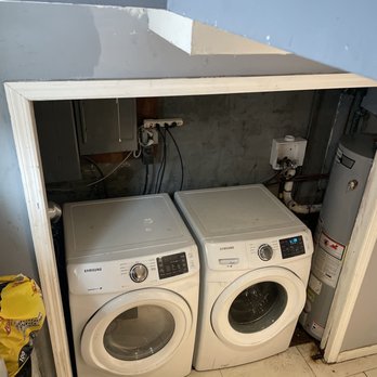 AJ Plumbing - Water lines were ran in order to have Washer & Dryer together in the same location. - Plumbing Near Me AJ Plumbing - Water lines were ran in order to have Washer & Dryer together in the same location. - Plumbing Near Me