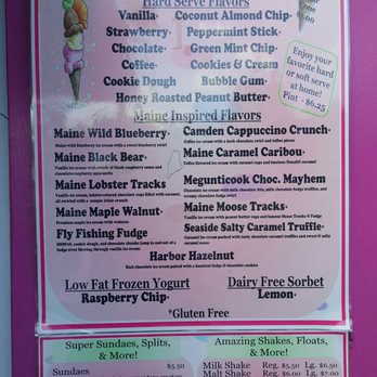 River Ducks Ice Cream - Menu - August 2018 - Ice Cream & Frozen Yogurt Near Me - Camden, Maine River Ducks Ice Cream - Menu - August 2018 - Ice Cream & Frozen Yogurt Near Me - Camden, Maine