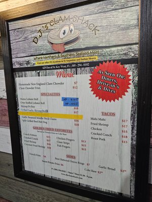 Menu photo 3 DJ's Clam Shack Key West, FL Menu photo 3 DJ's Clam Shack Key West, FL
