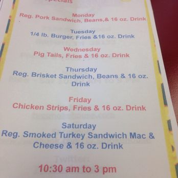 Ty's Smokehouse - Lunch specials - Smokehouse Near Me - Bartlett, Tennessee