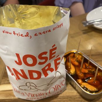 La Barra at Mercado Little Spain - Jose Andres chips & canned mussels - Spanish Near Me - New York, New York La Barra at Mercado Little Spain - Jose Andres chips & canned mussels - Spanish Near Me - New York, New York