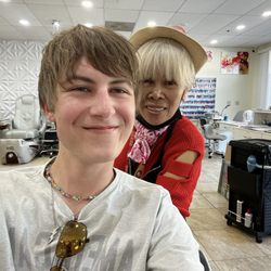 Toys Beauty Salon - Toy and I after haircut
