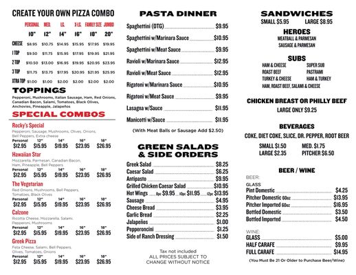 Menu photo 7 Rocky's New York Pizza Glendora, CA Menu photo 7 Rocky's New York Pizza Glendora, CA