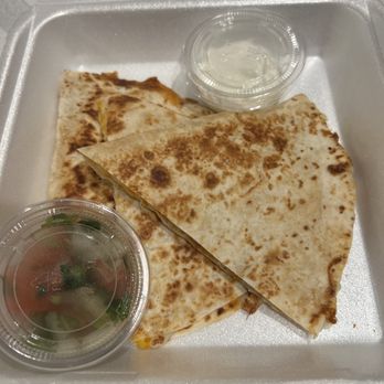 Burger Blvd - My daughter's cheese quesadilla. - Burgers Near Me - Redlands, California