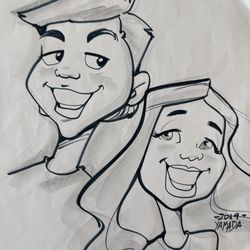 Jane Yamada - Caricature done in 2019! Love the style