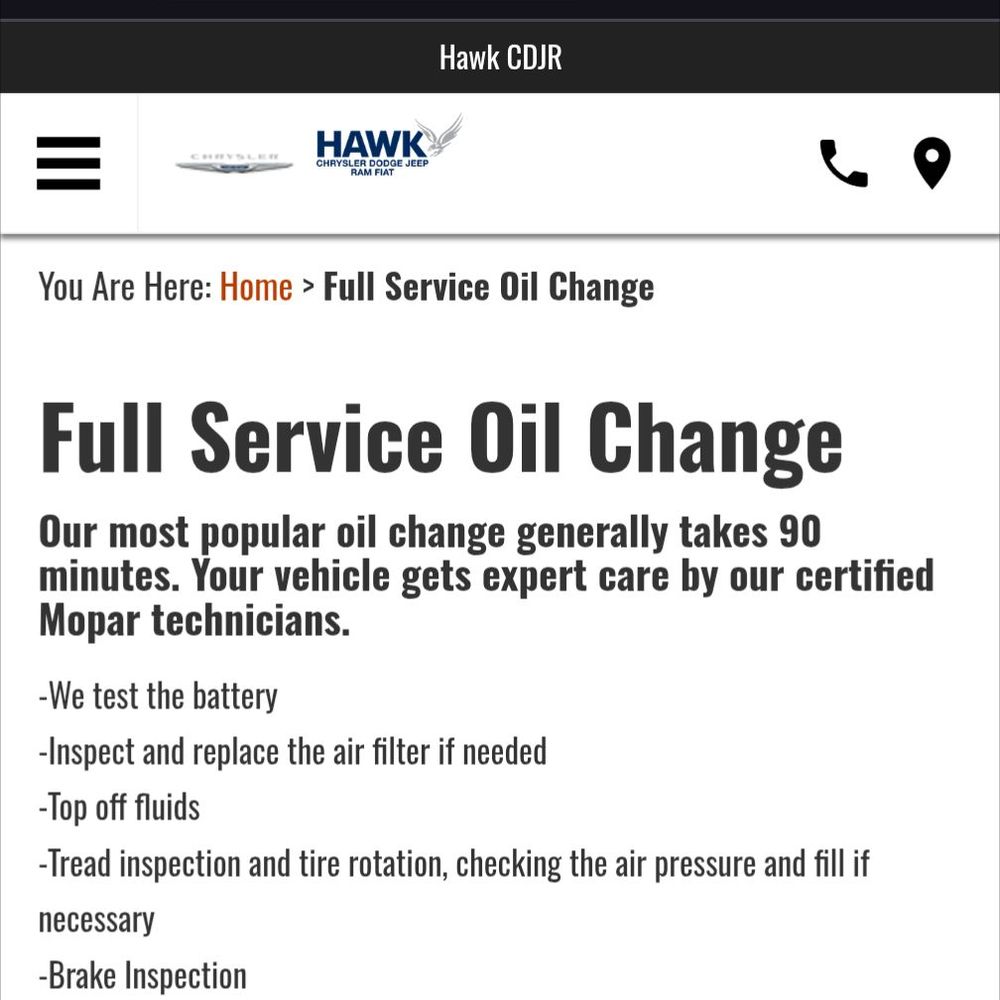 Hawk Chrysler Dodge Jeep Ram Fiat - The website explains a tire rotation contrary to what the service person said. - Car Dealers Near Me - Forest Park, Illinois Hawk Chrysler Dodge Jeep Ram Fiat - The website explains a tire rotation contrary to what the service person said. - Car Dealers Near Me - Forest Park, Illinois